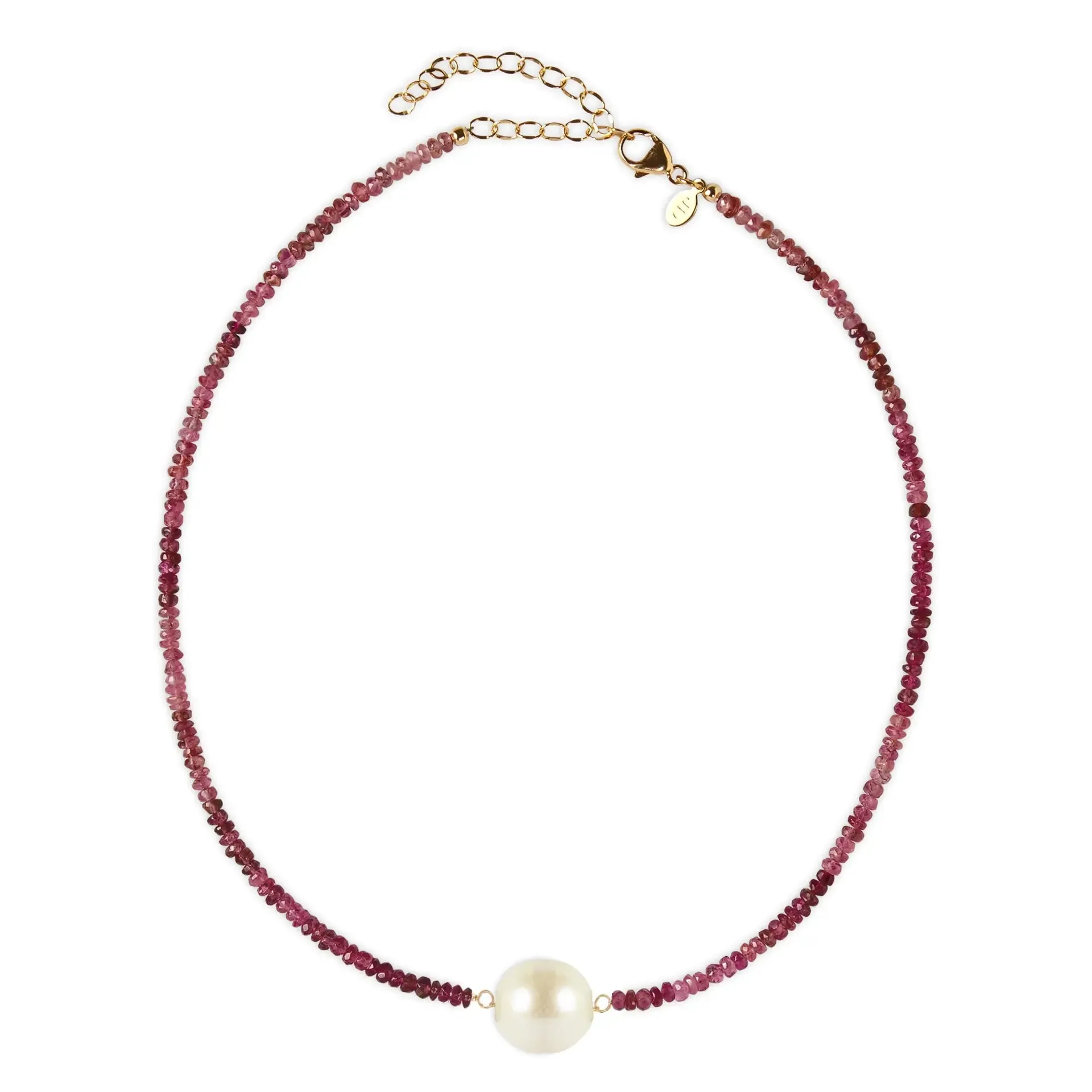 Pink Tourmaline Gemstone Necklace