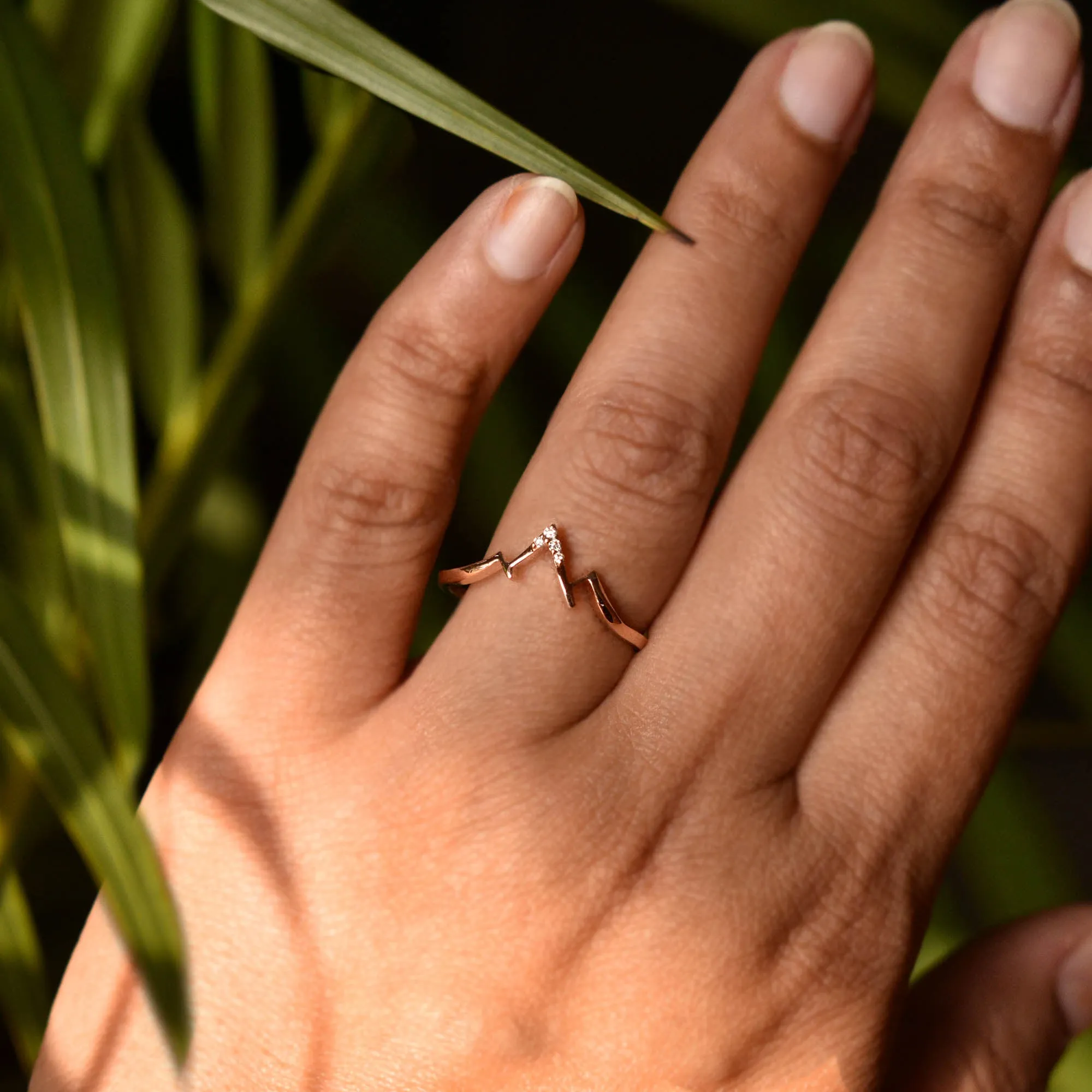 Place of Love - 3 Mountain Peaks Promise Ring