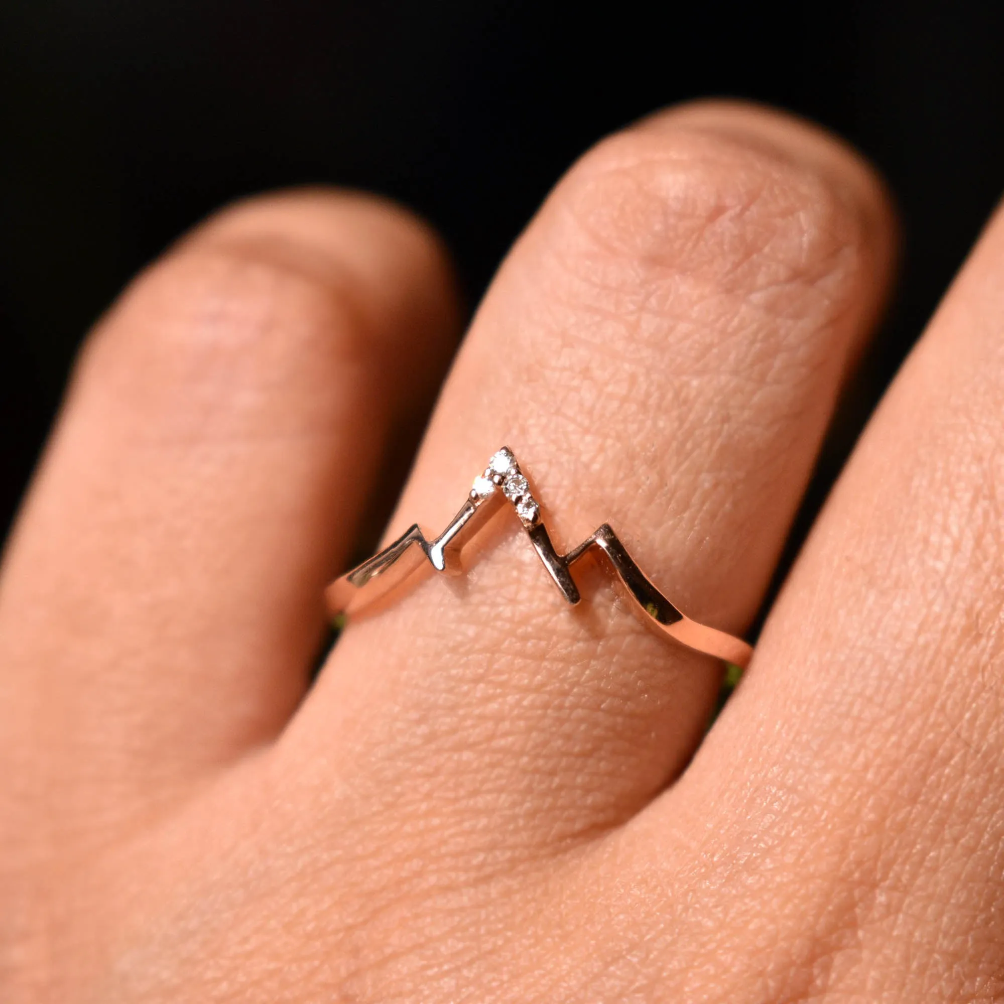 Place of Love - 3 Mountain Peaks Promise Ring