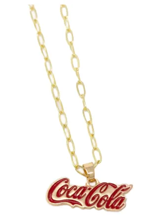 PRE-ORDER Coca-Cola Classic Logo Necklace shipping apx 2/19