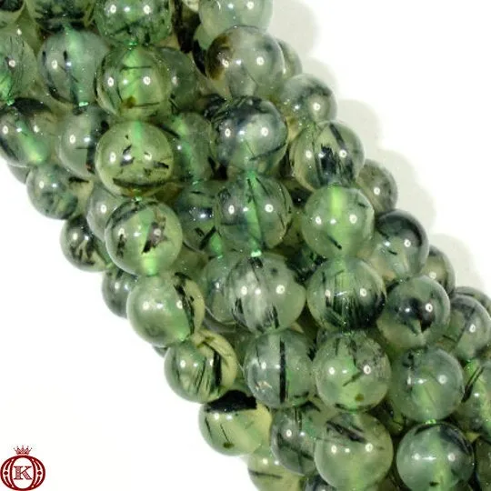 Prehnite Beads Smooth Round
