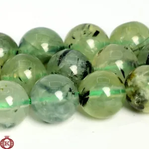 Prehnite Beads Smooth Round