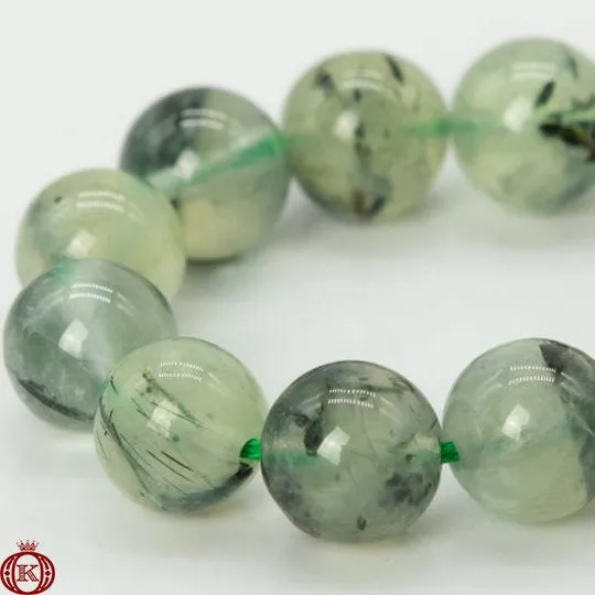Prehnite Beads Smooth Round