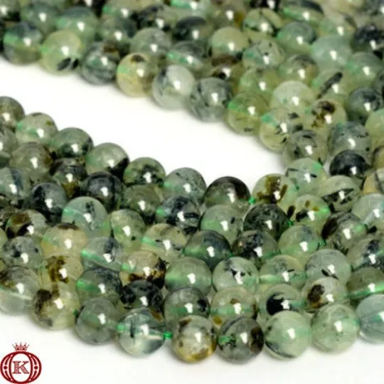 Prehnite Beads Smooth Round