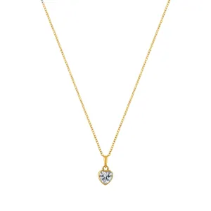 Pure Heart Gold sterling silver Necklace