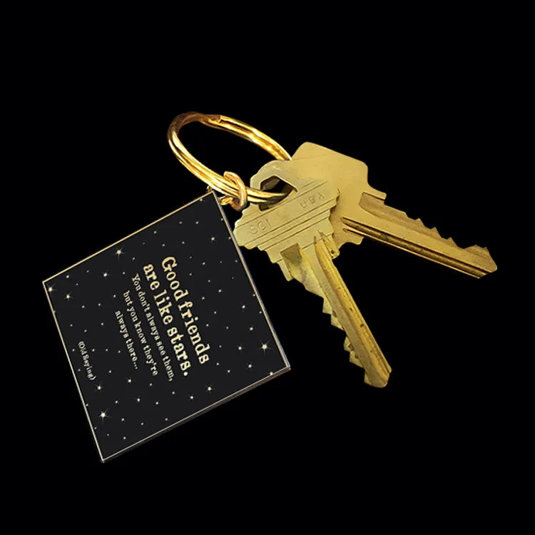 "good friends" keychain
