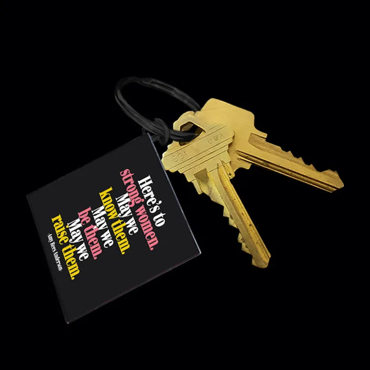 "strong women" keychain