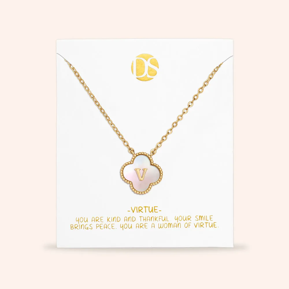 "Unique Blossom" Mother of Pearl Reversible Necklace