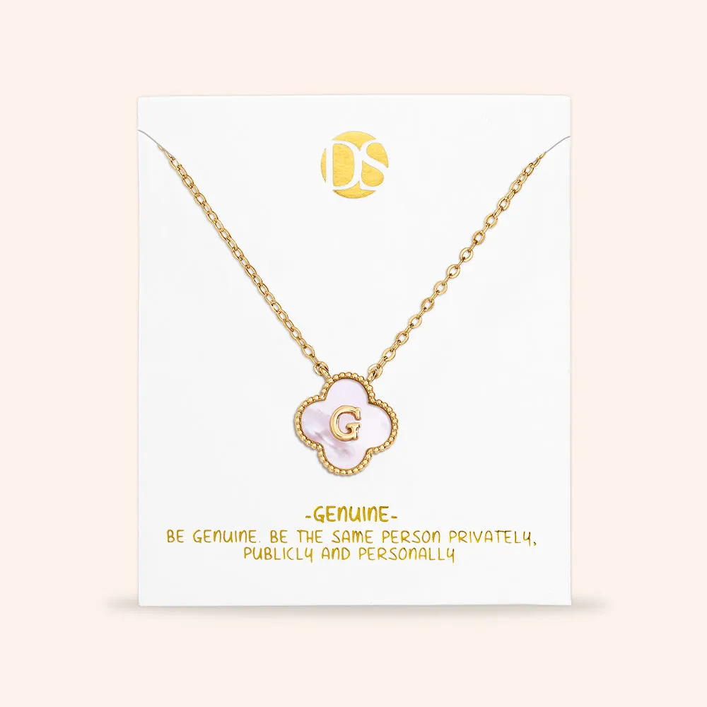 "Unique Blossom" Mother of Pearl Reversible Necklace
