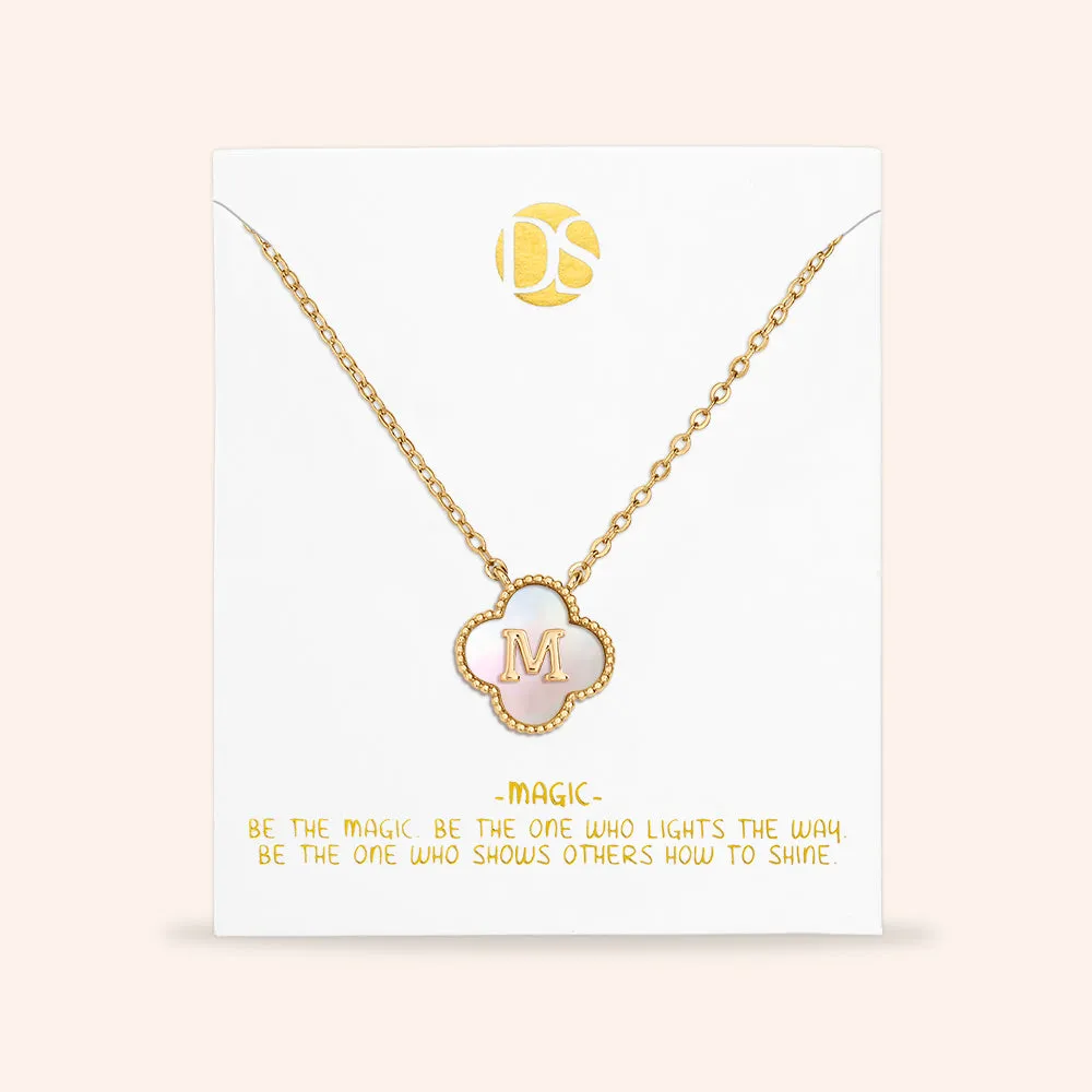 "Unique Blossom" Mother of Pearl Reversible Necklace