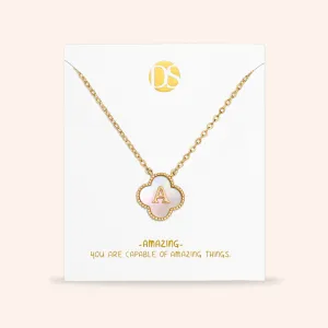 "Unique Blossom" Mother of Pearl Reversible Necklace