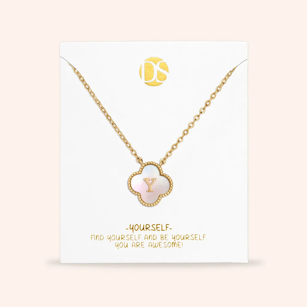 "Unique Blossom" Mother of Pearl Reversible Necklace