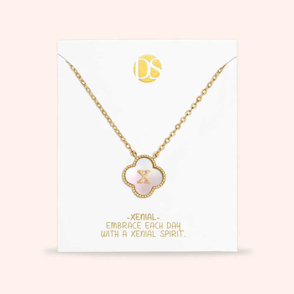 "Unique Blossom" Mother of Pearl Reversible Necklace