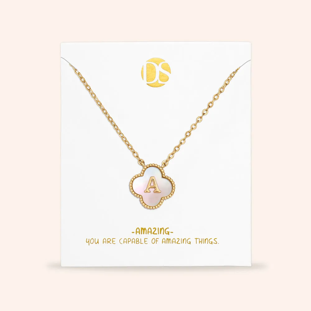 "Unique Blossom" Mother of Pearl Reversible Necklace