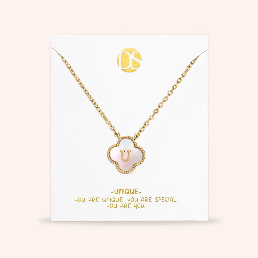 "Unique Blossom" Mother of Pearl Reversible Necklace