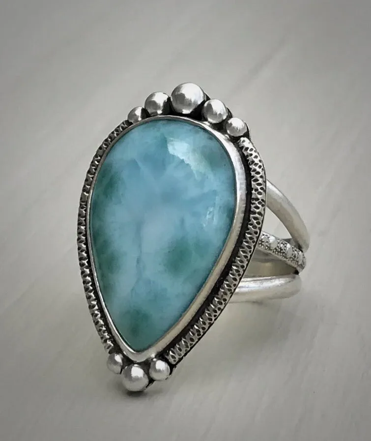 RESERVED: Larimar Ring