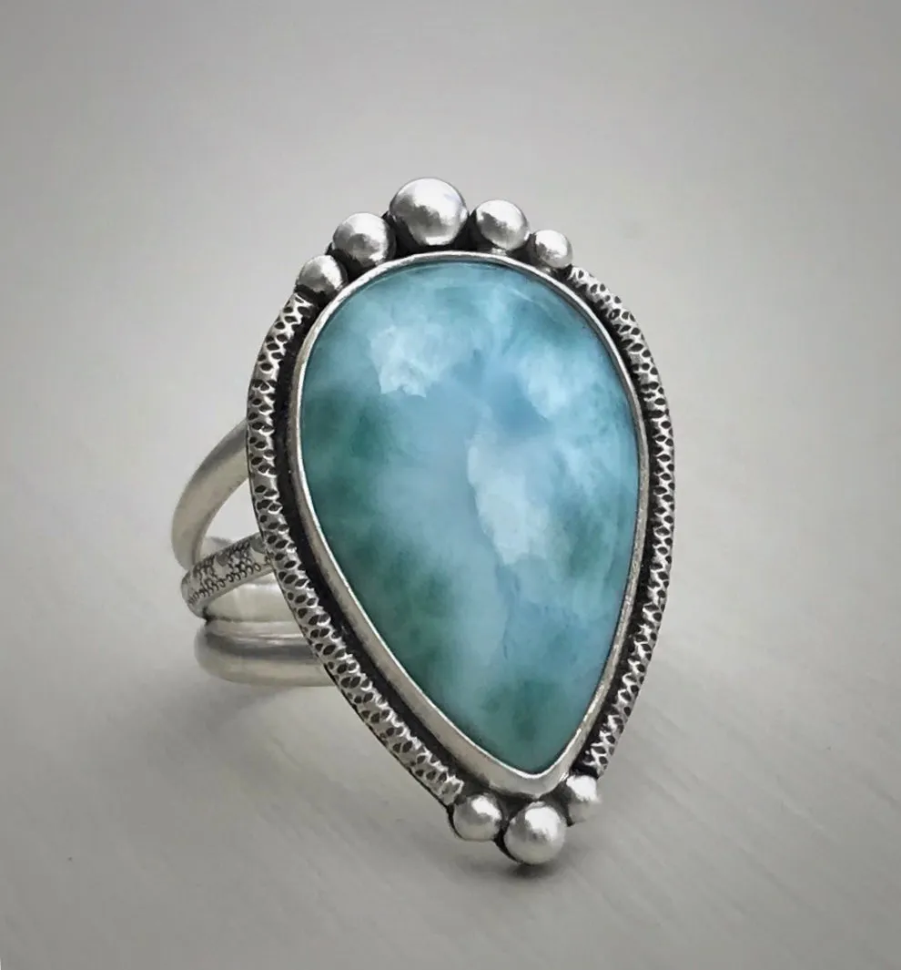 RESERVED: Larimar Ring