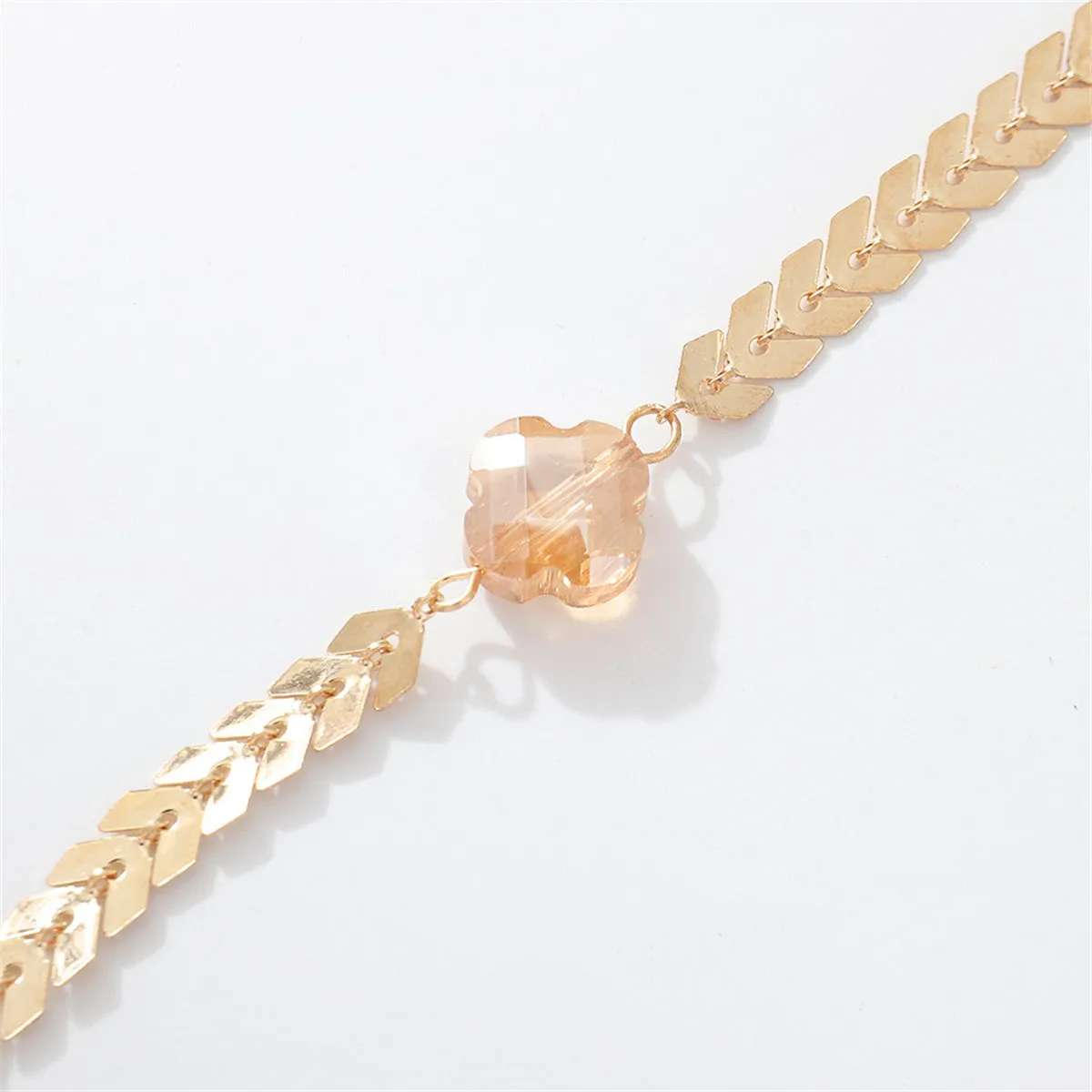 Resin & 18K Gold-Plated Clover Pendant Necklace