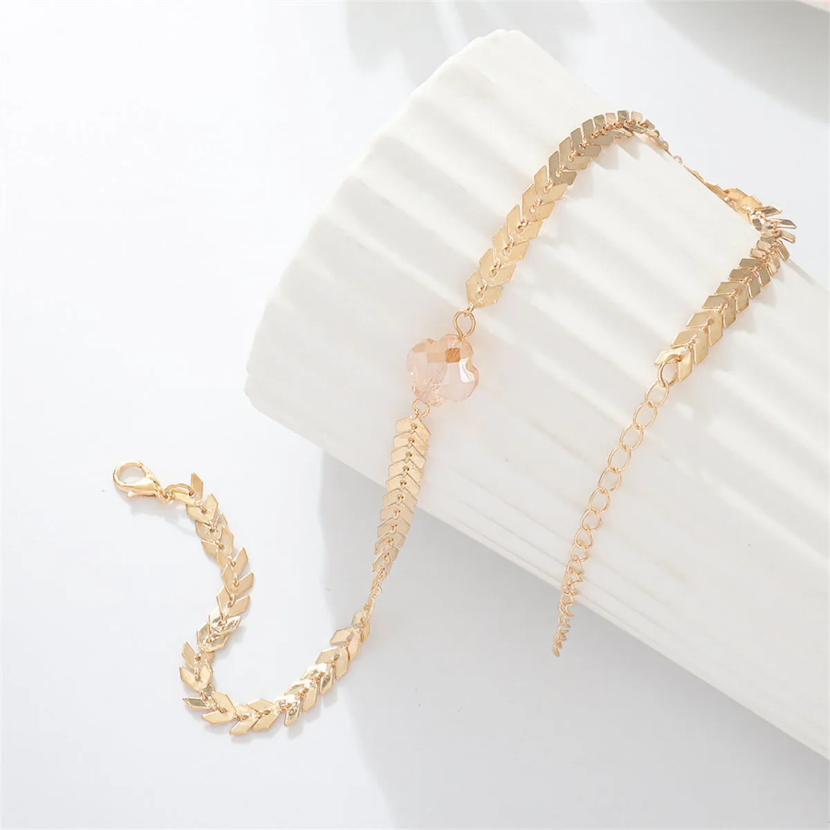 Resin & 18K Gold-Plated Clover Pendant Necklace