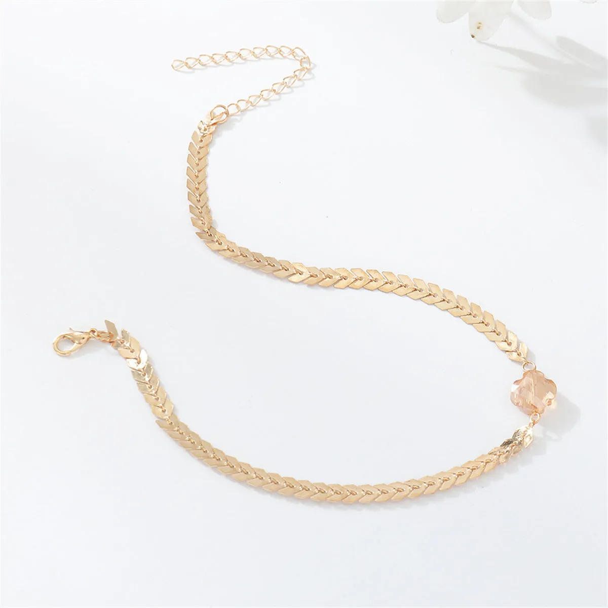 Resin & 18K Gold-Plated Clover Pendant Necklace