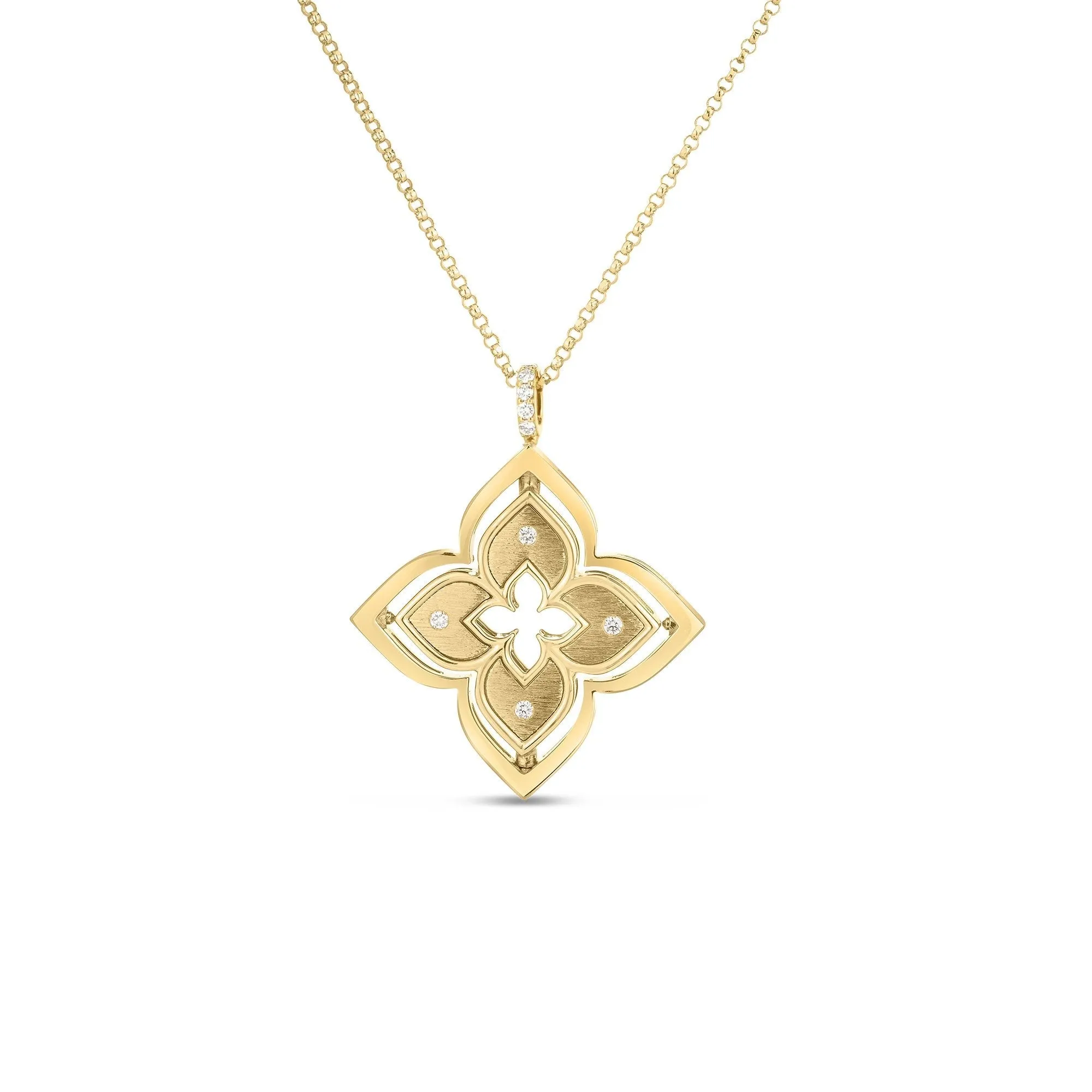 Roberto Coin 18k Yellow Gold Venetian Princess Pirouette Necklace