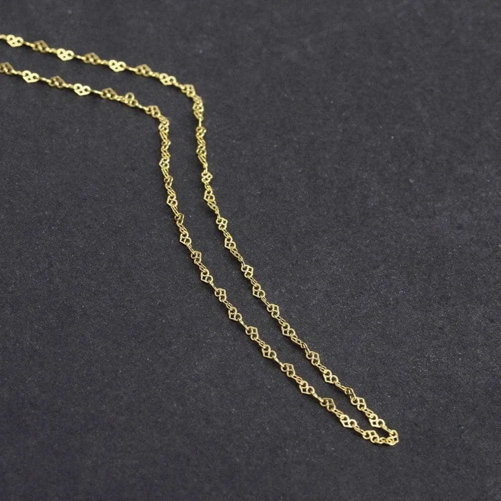 Romantic Love Heart Design Chain Necklace