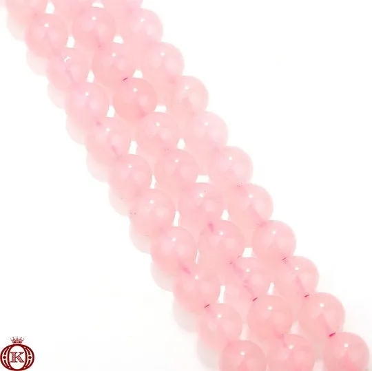 Rose Quartz Beads Smooth Round