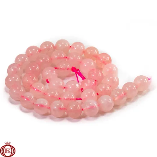 Rose Quartz Beads Smooth Round