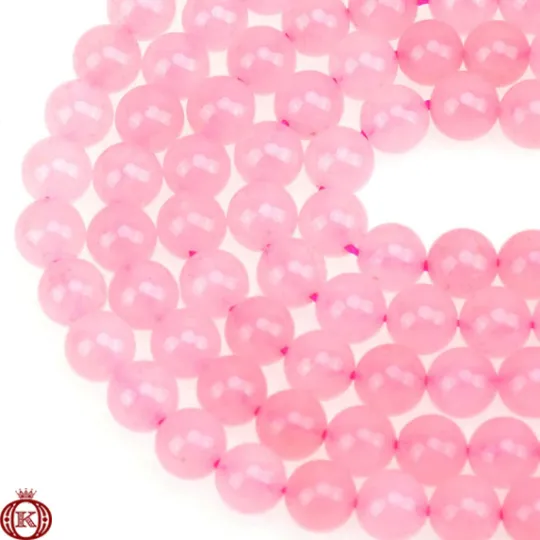 Rose Quartz Beads Smooth Round