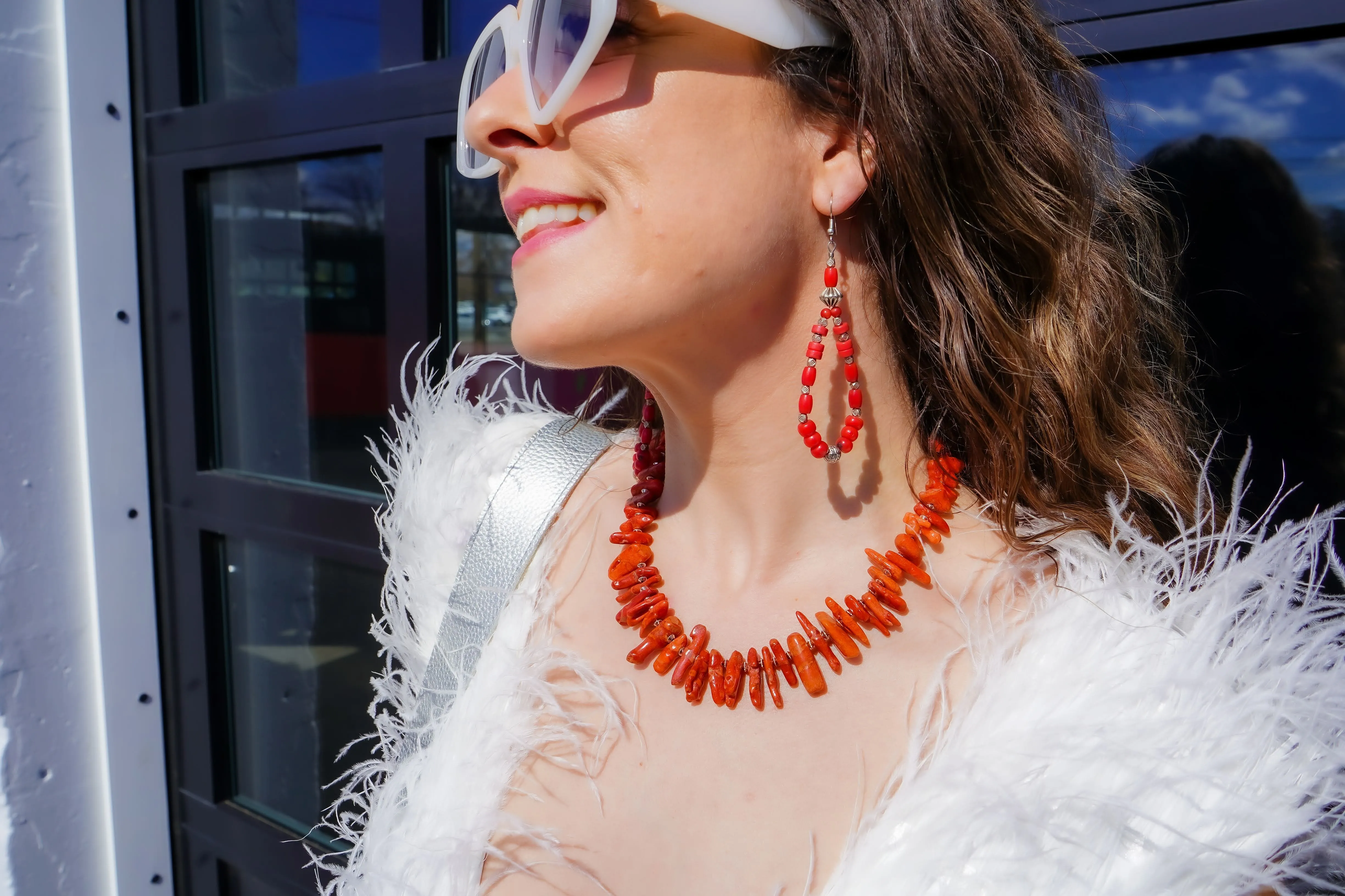 Rust Spinney Coral Necklace