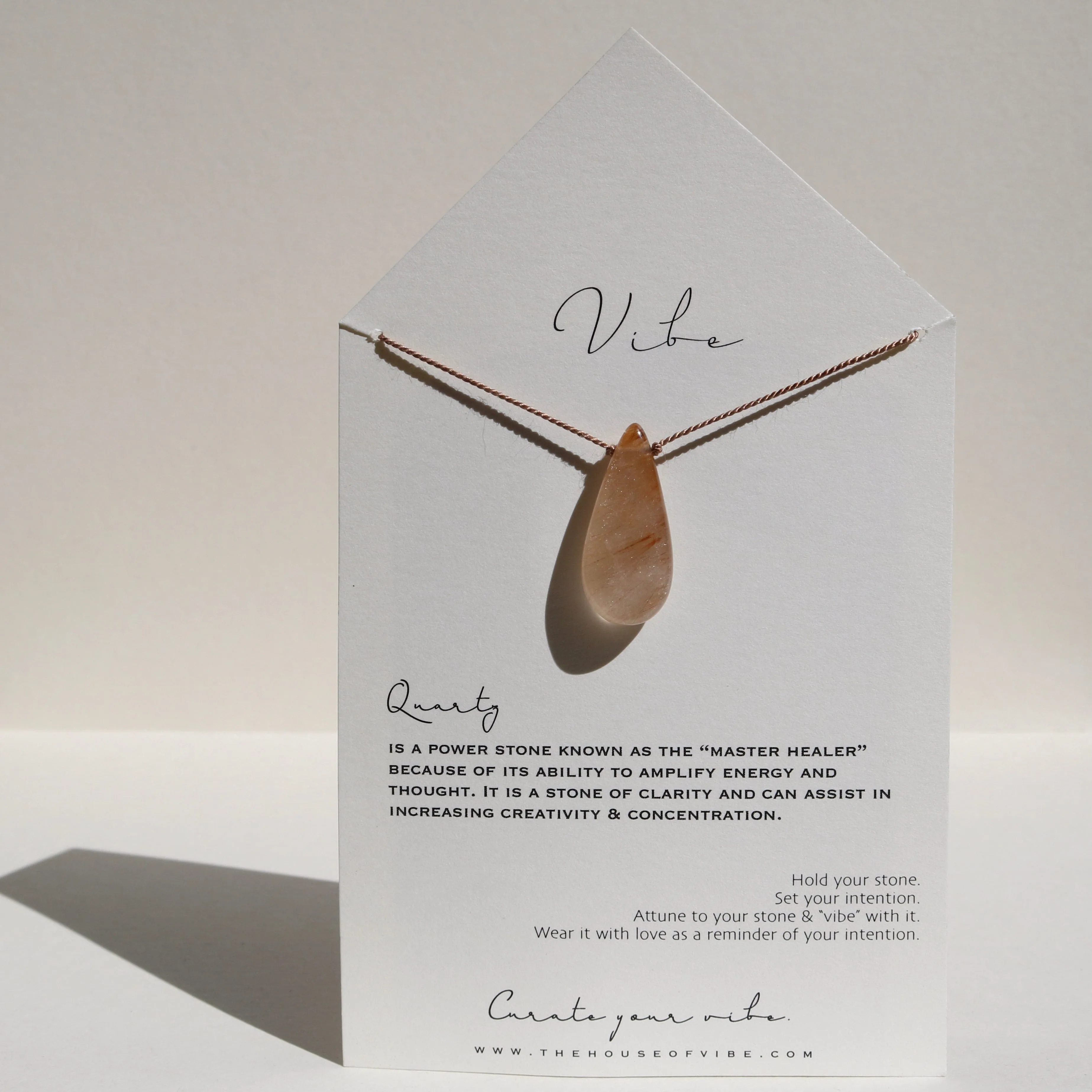 RUTILE QUARTZ NECKLACE