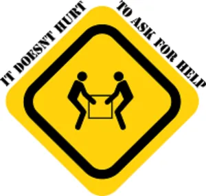 Safe Lifting Square Hard Hat Decal Full Color - #404091