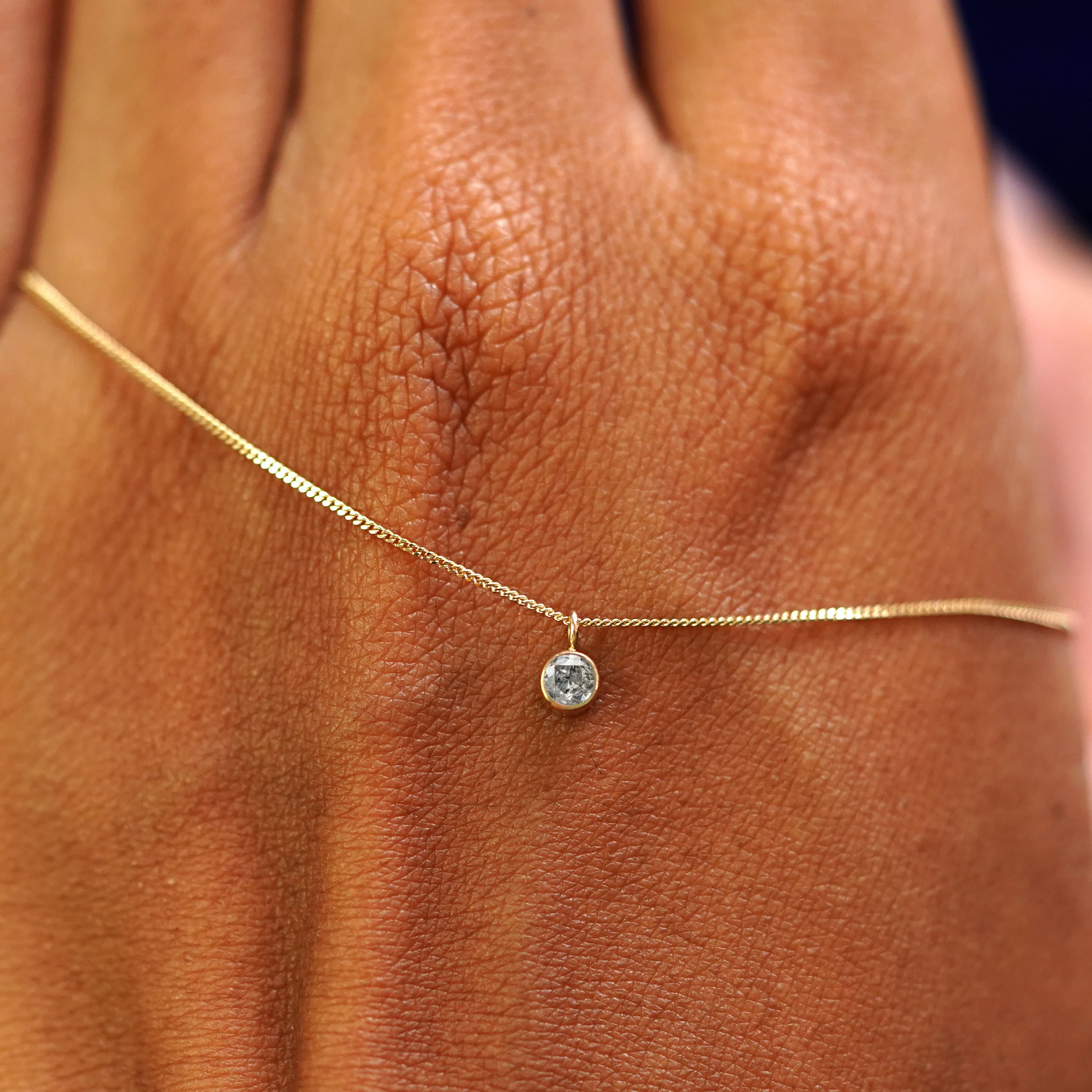Salt and Pepper Diamond Necklace