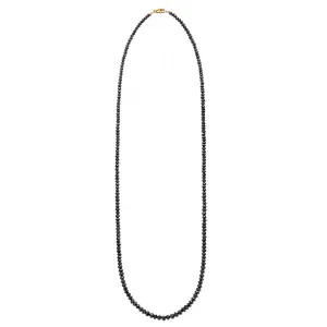 Sethi Couture Noir Black Diamond Yellow Gold Clasp Necklace