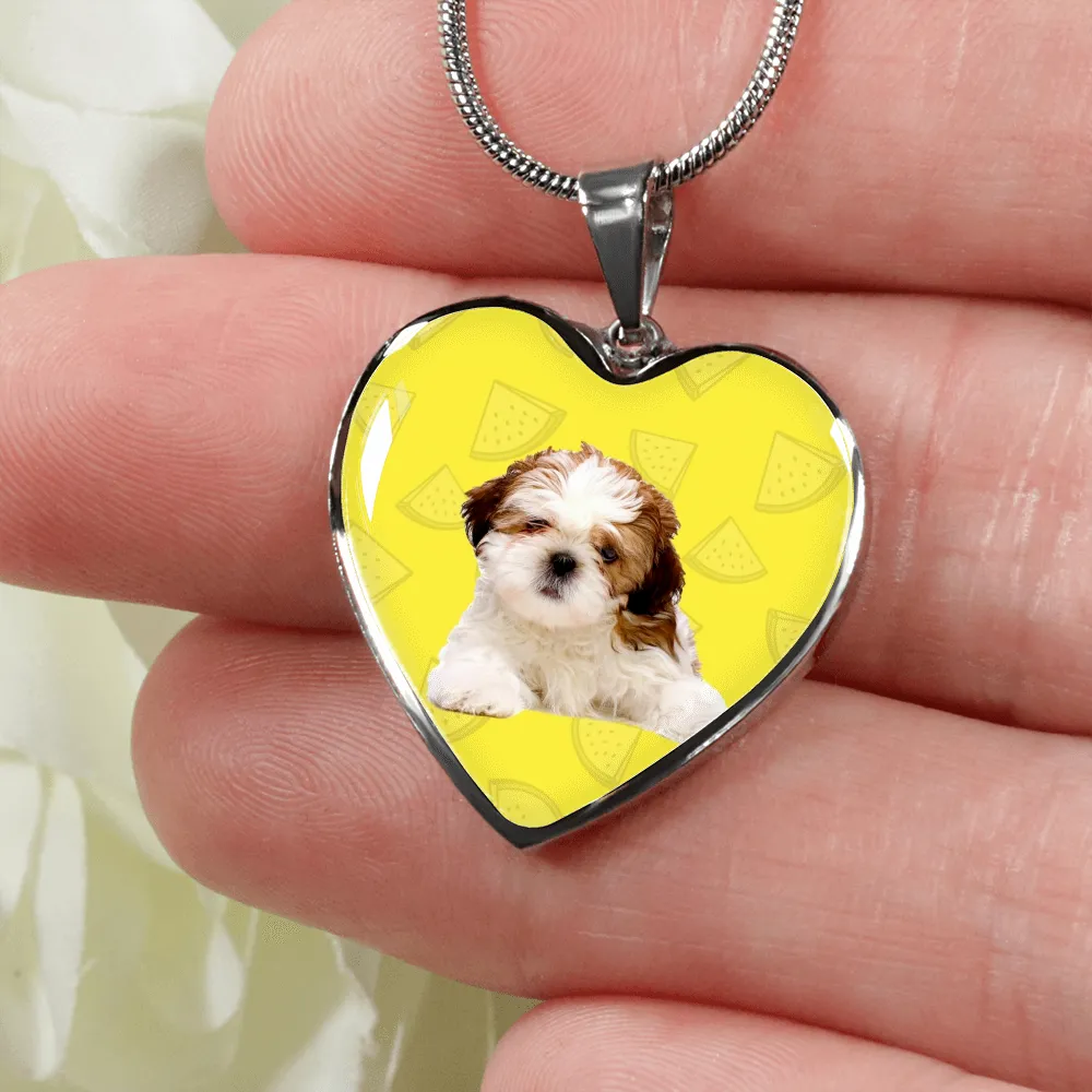 Shih Tzu Heart Necklace