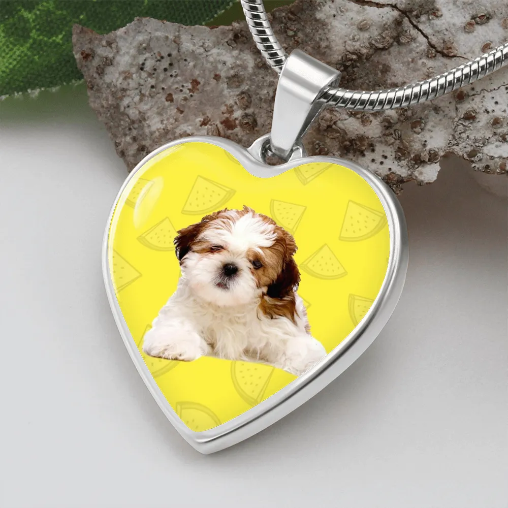 Shih Tzu Heart Necklace