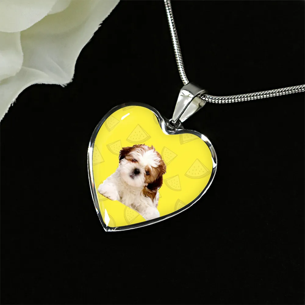 Shih Tzu Heart Necklace