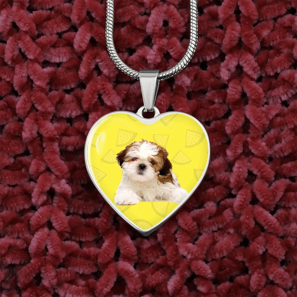 Shih Tzu Heart Necklace