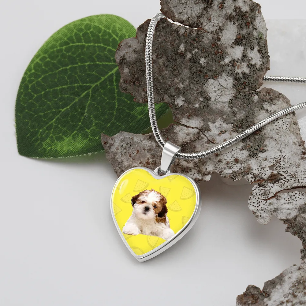 Shih Tzu Heart Necklace