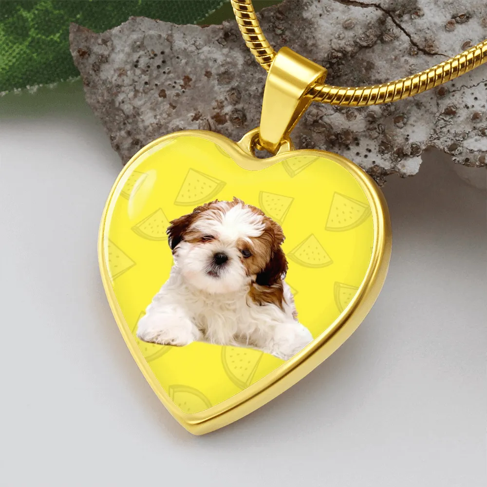 Shih Tzu Heart Necklace