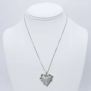 Shining Love Necklace Silver
