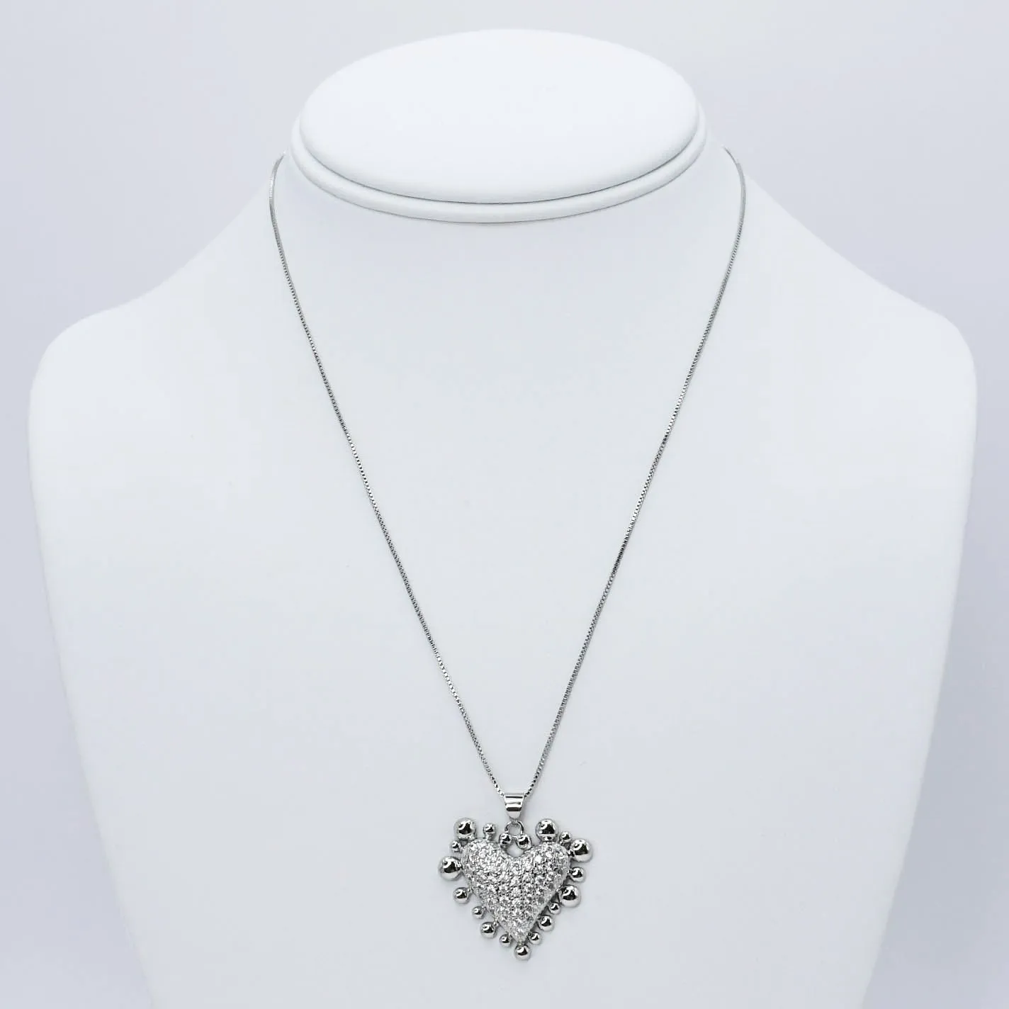 Shining Love Necklace Silver