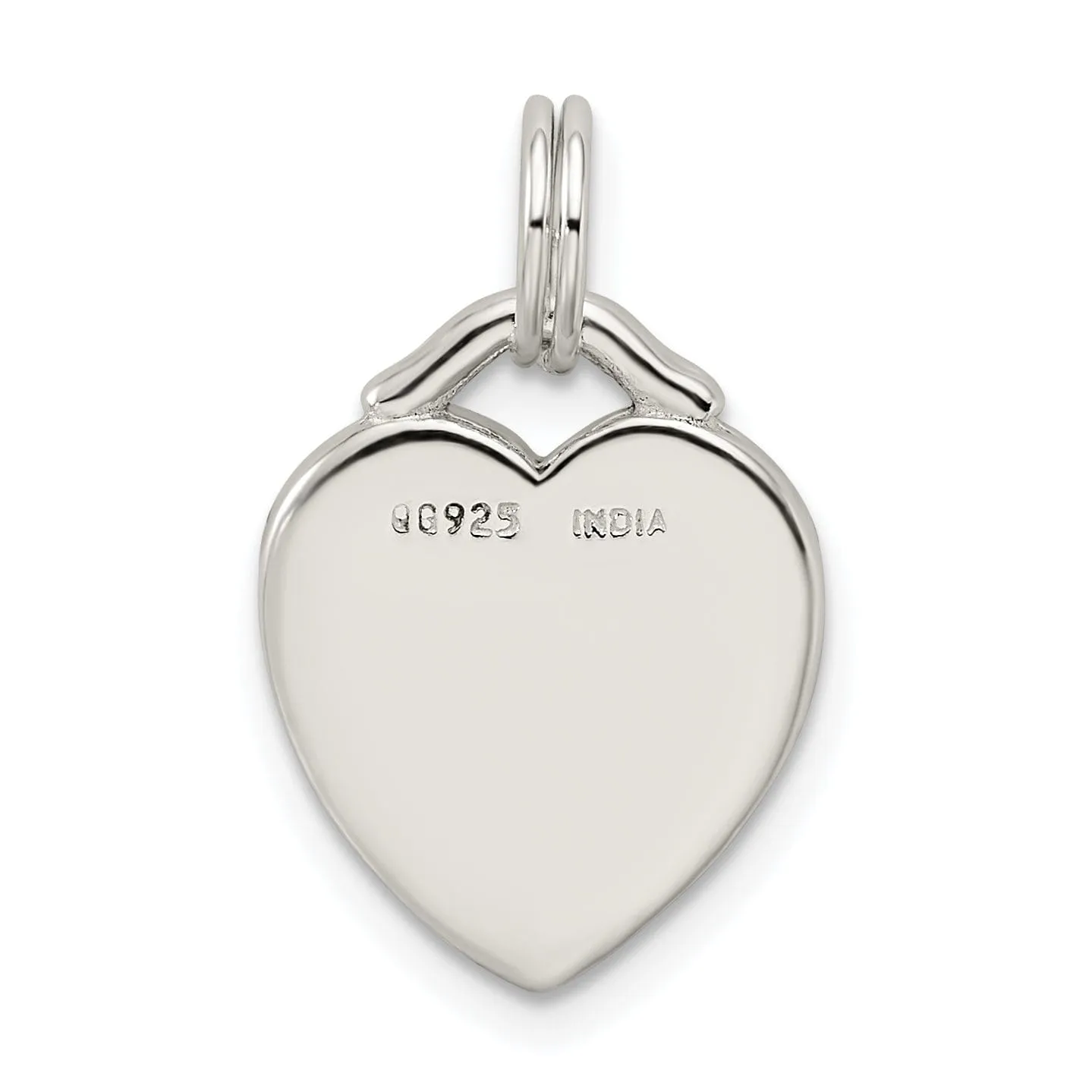 Silver Antiqued LIVE LAUGH LOVE Heart Charm