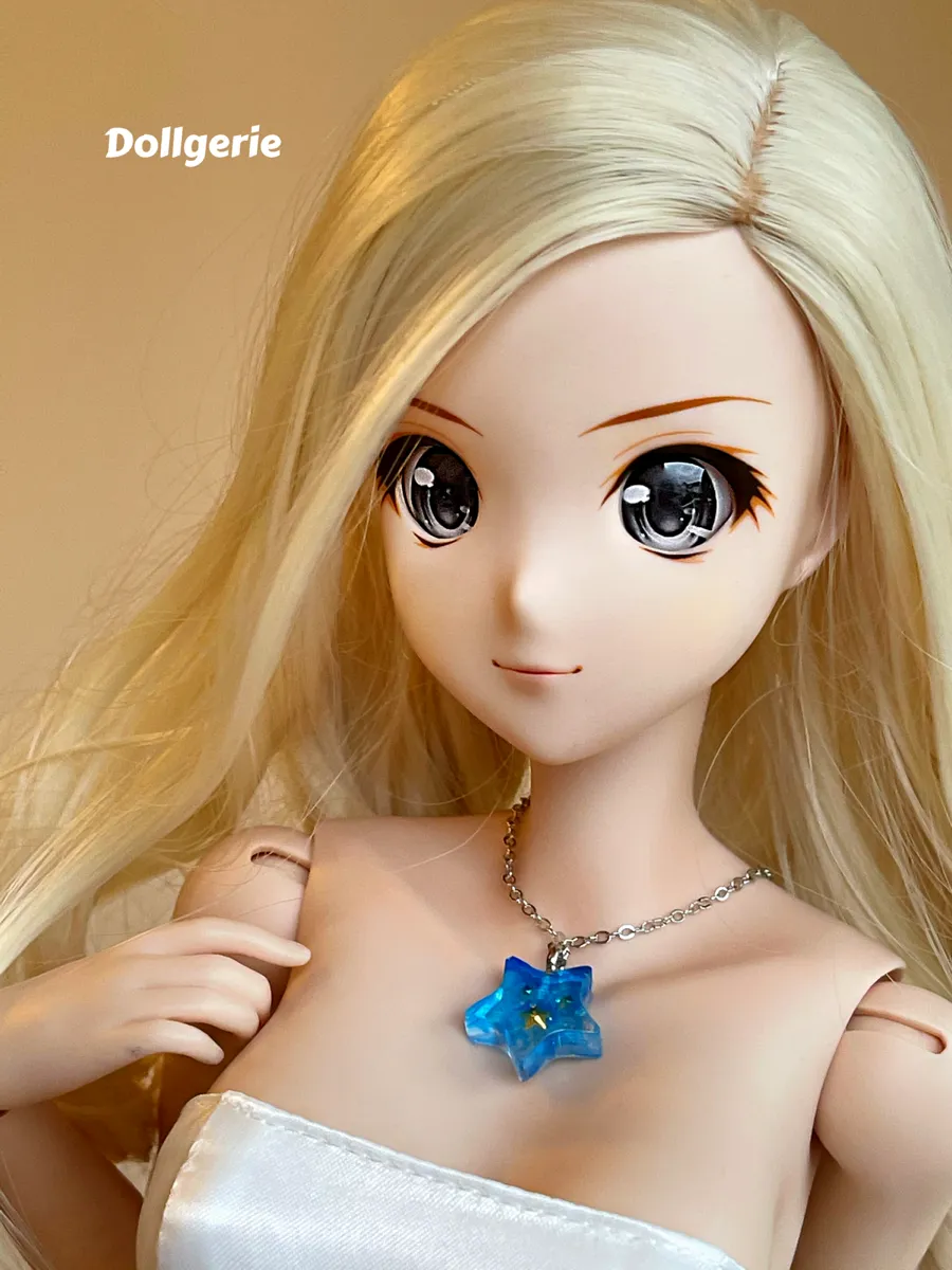 Silver Necklace with Ocean Star Charm (from dollsories)