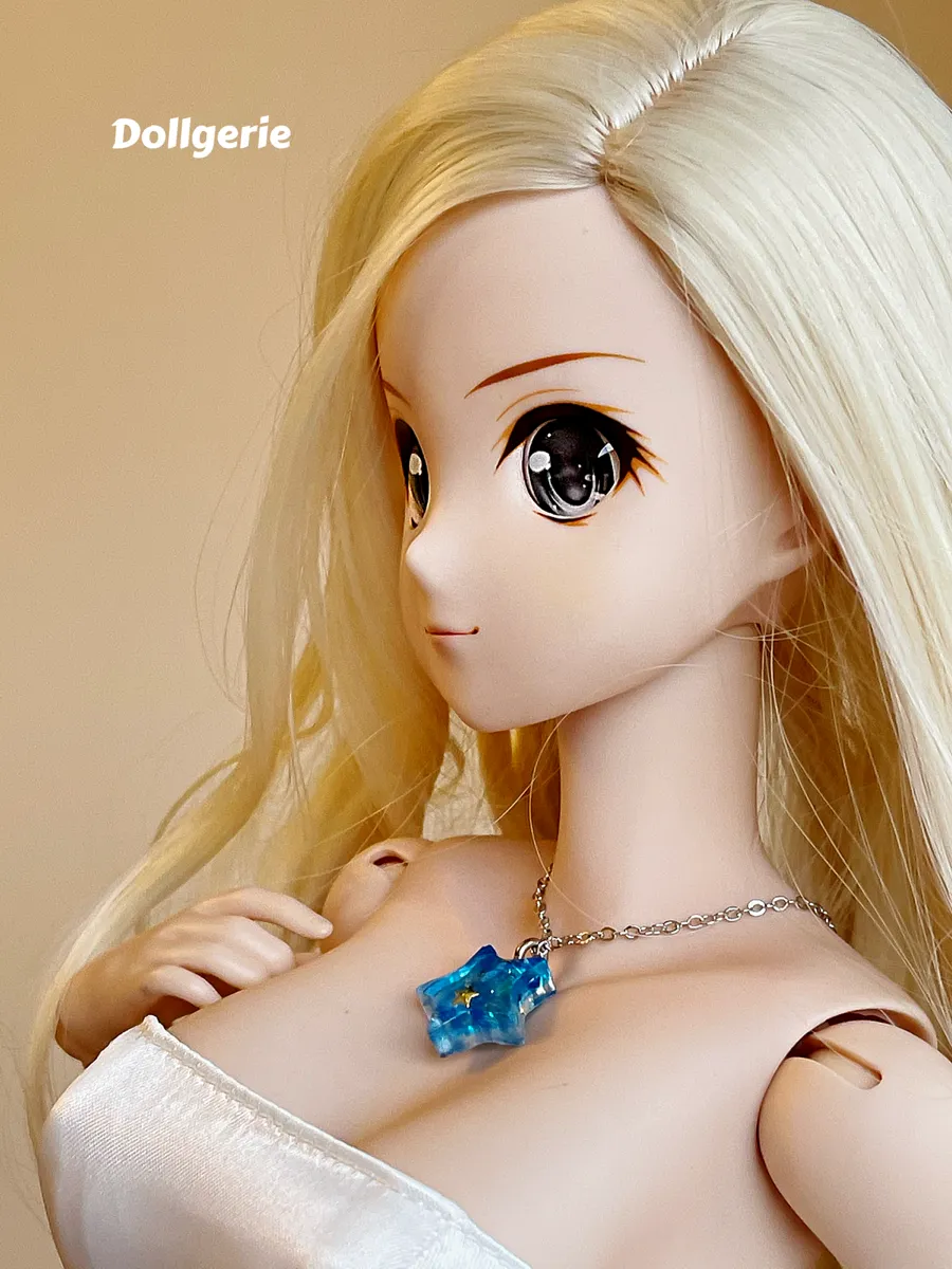 Silver Necklace with Ocean Star Charm (from dollsories)