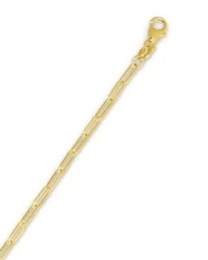 Sincerely Springer's 14k Yellow Gold 18" Paperclip Chain Necklace