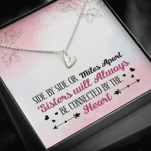 Sisters Apart Heart Charm Necklace