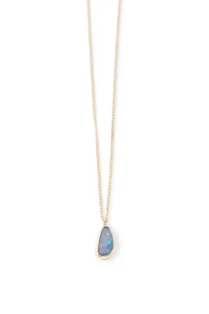 Small Freeform Opal Pendant Necklace