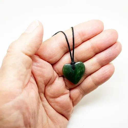 Small Greenstone Heart Necklace