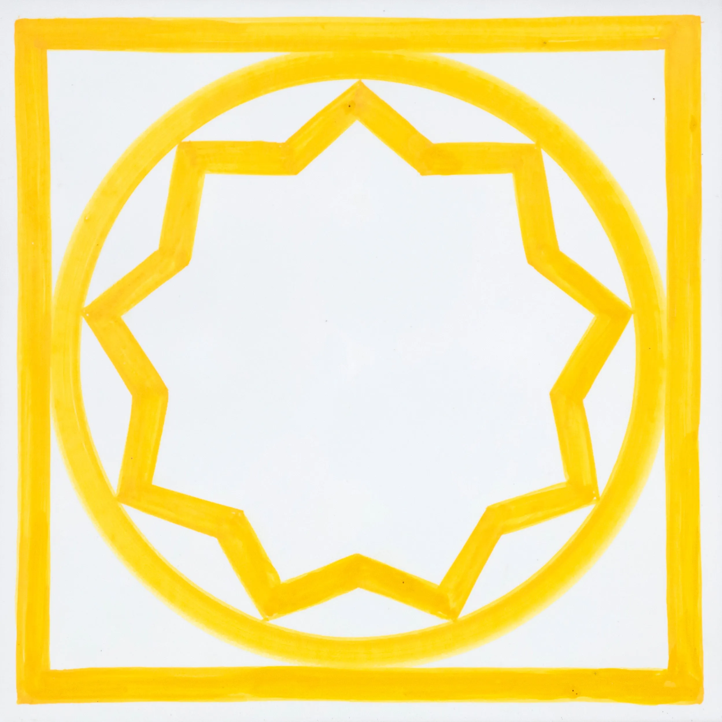 SOL LEWITT "SUNSHINE TILE" CERAMIC, 1985